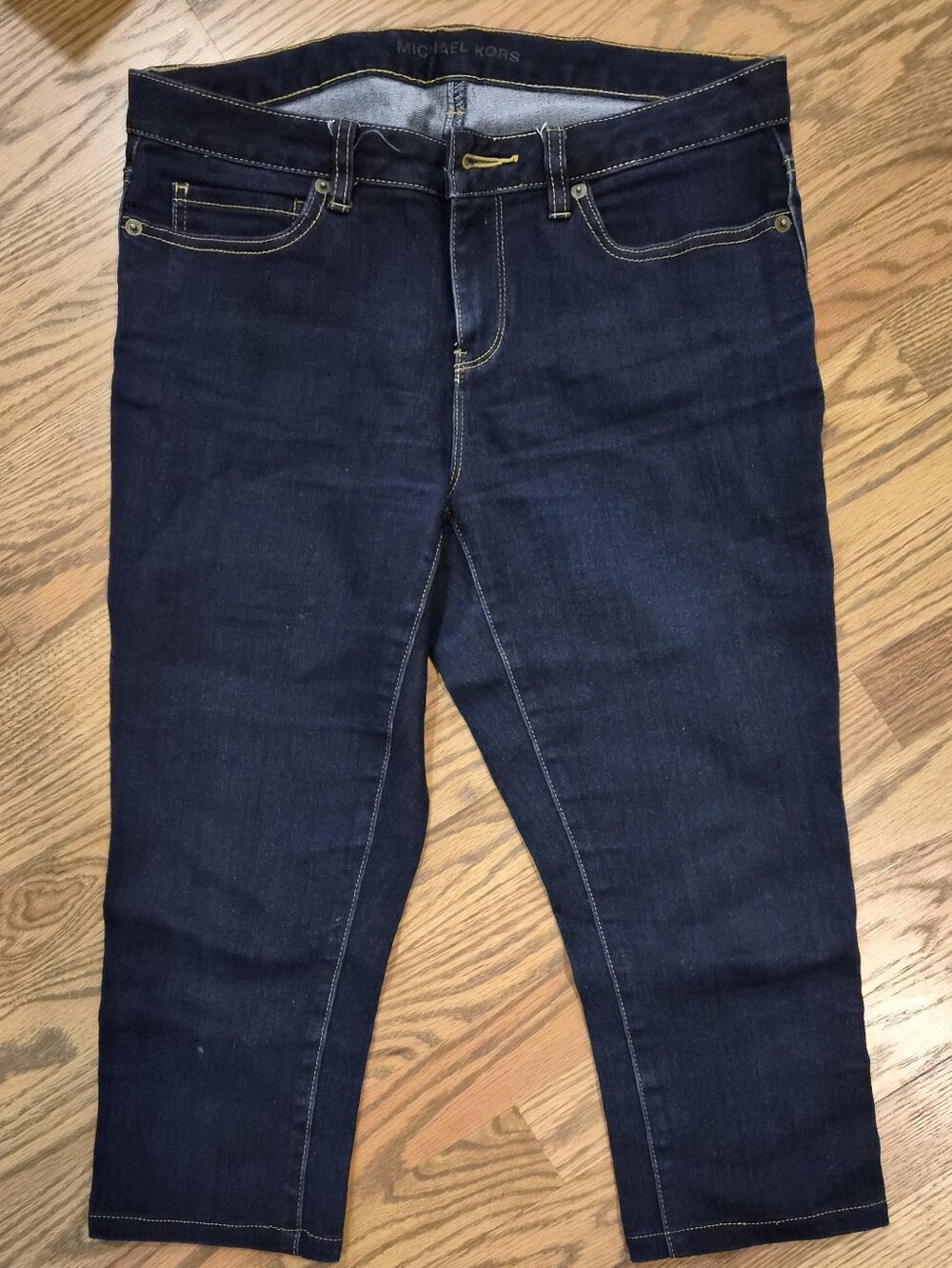 Michael Kors Dark Indigo Cropped Jeans